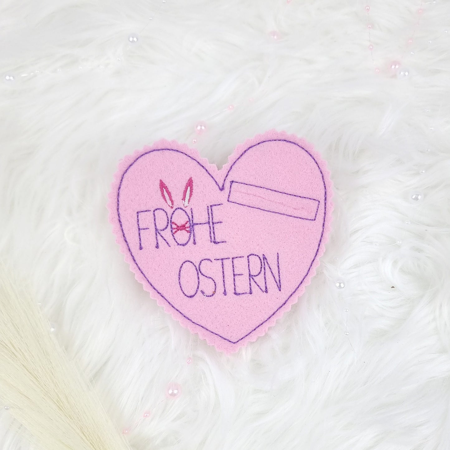 Wunscherfüller aus Filz rosa | Geldgeschenk Herz Verpackung | Gutscheinhülle | Ostergrüße | Mitbringsel