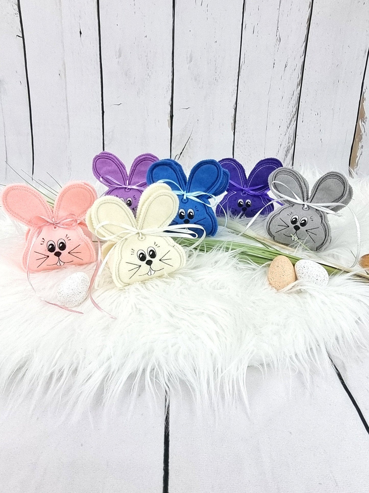 Osterkörbchen grau| Osterbeuel | Geschenkverpackung | Osterhase | Ostersäckchen| personalisierbar
