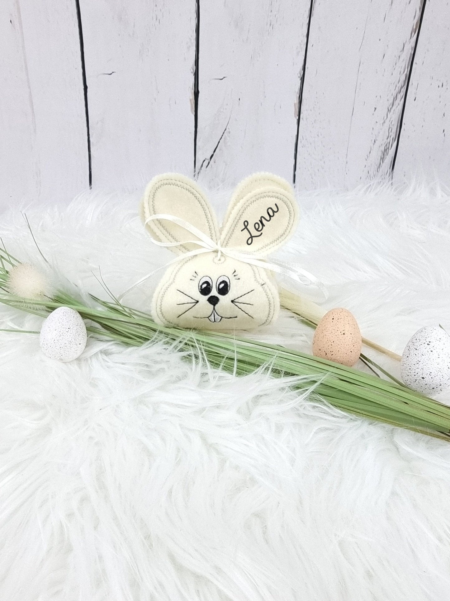 Osterkörbchen grau| Osterbeuel | Geschenkverpackung | Osterhase | Ostersäckchen| personalisierbar