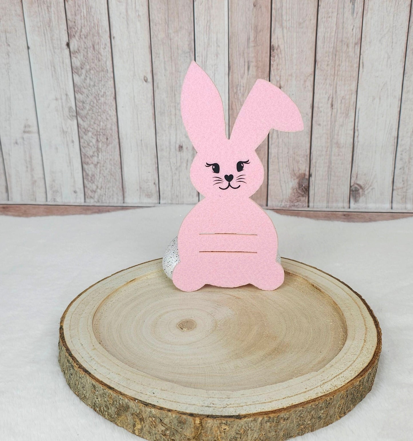 Osterhase mit Schlitz, Geschenkidee für Ostern, Geldgeschenk mit oder ohne Name, rosa