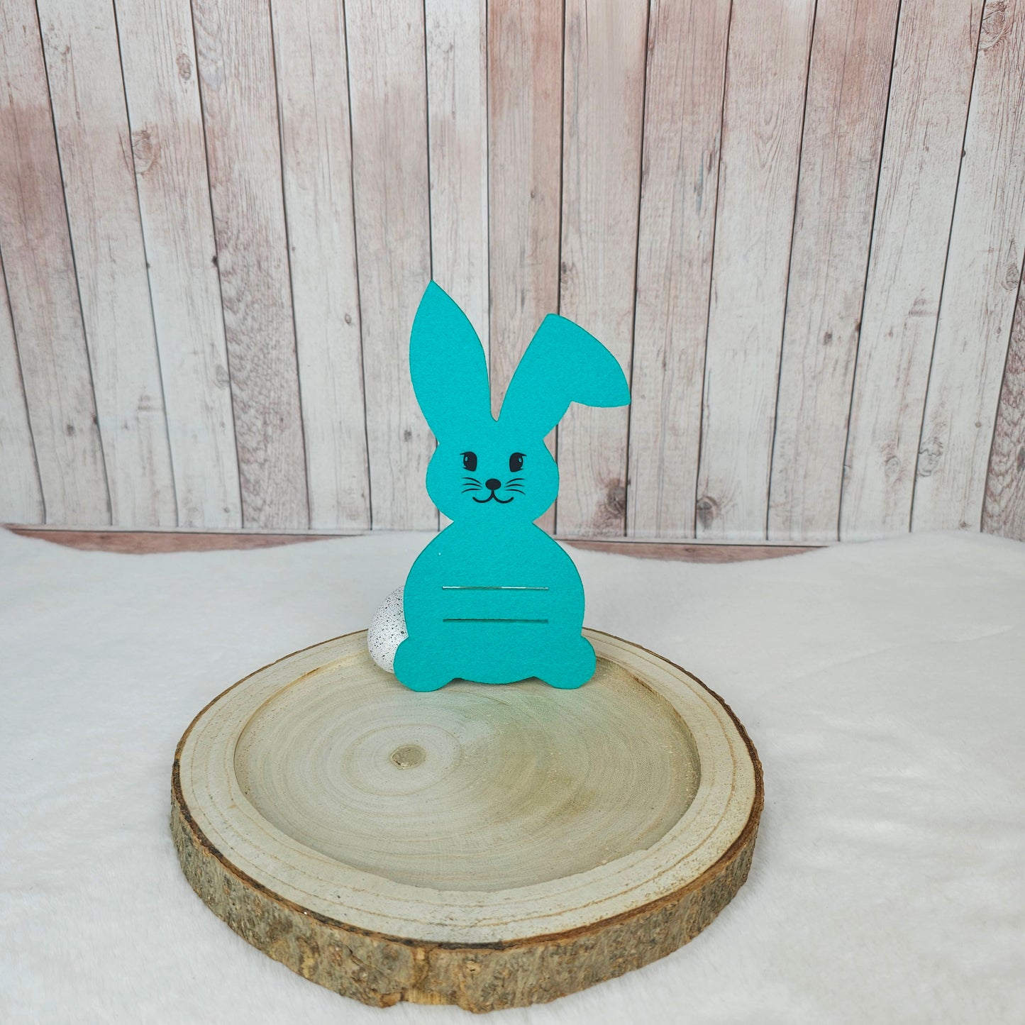 Osterhase mit Schlitz, Geschenkidee für Ostern, Geldgeschenk mit oder ohne Name, mint
