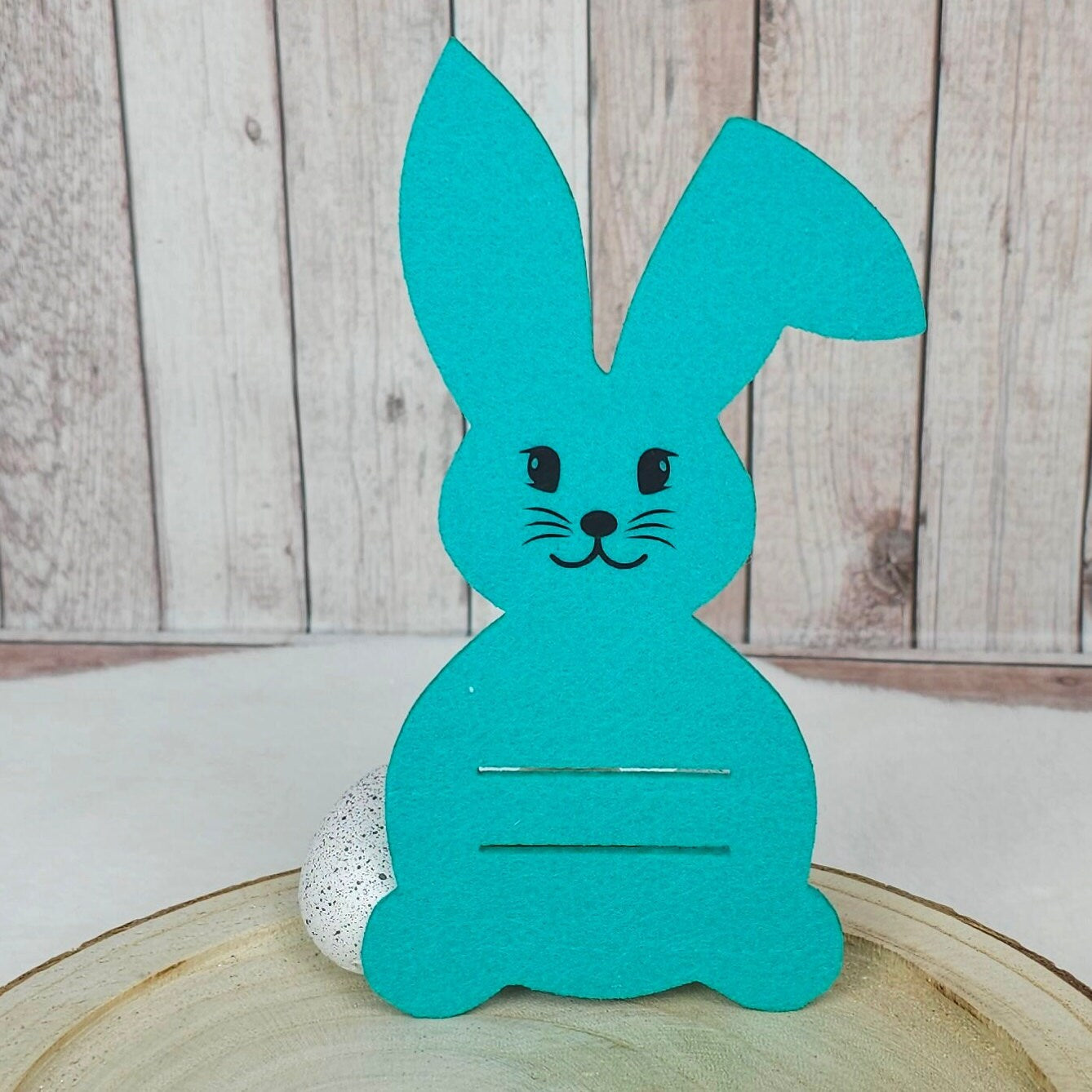 Osterhase mit Schlitz, Geschenkidee für Ostern, Geldgeschenk mit oder ohne Name, mint