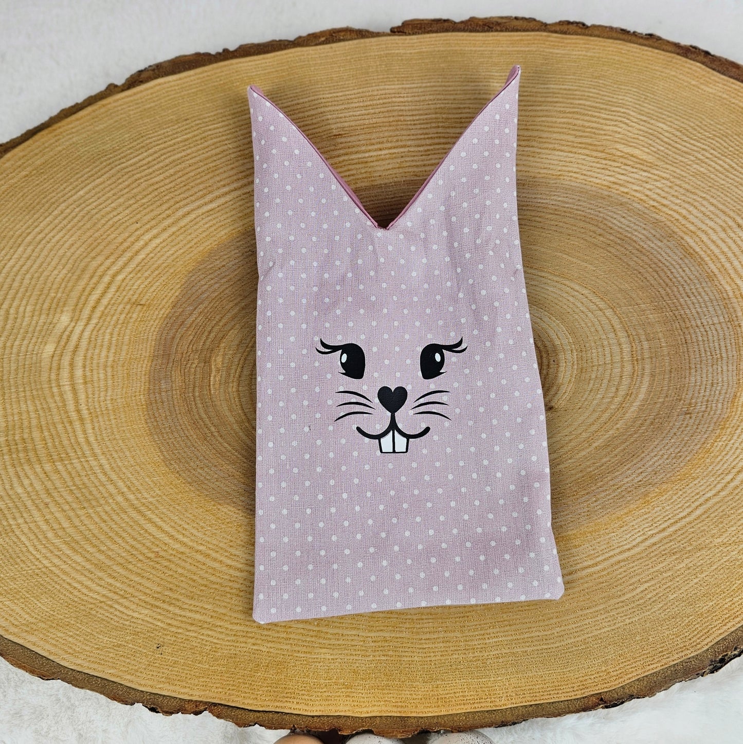 Osterbeutel altrosa Punkte| Geschenkverpackung |Osterhase | Osterkorb | personalisierbar