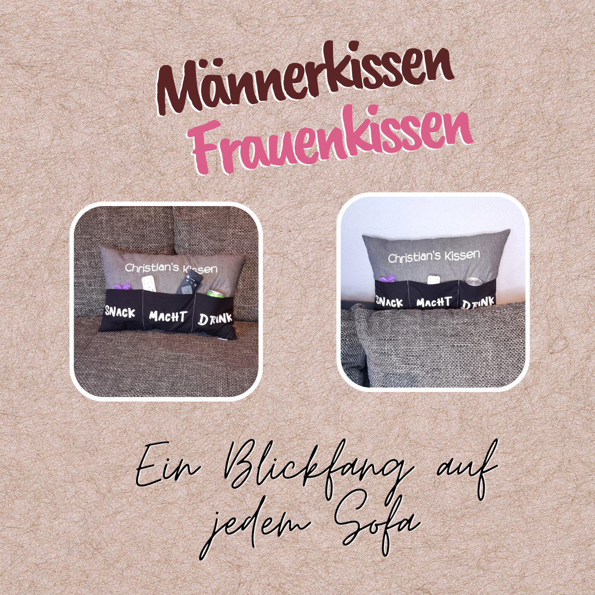 Papas Kissen | personalisierbar | Geschenkidee | Sofakissen | Chefplatzkissen