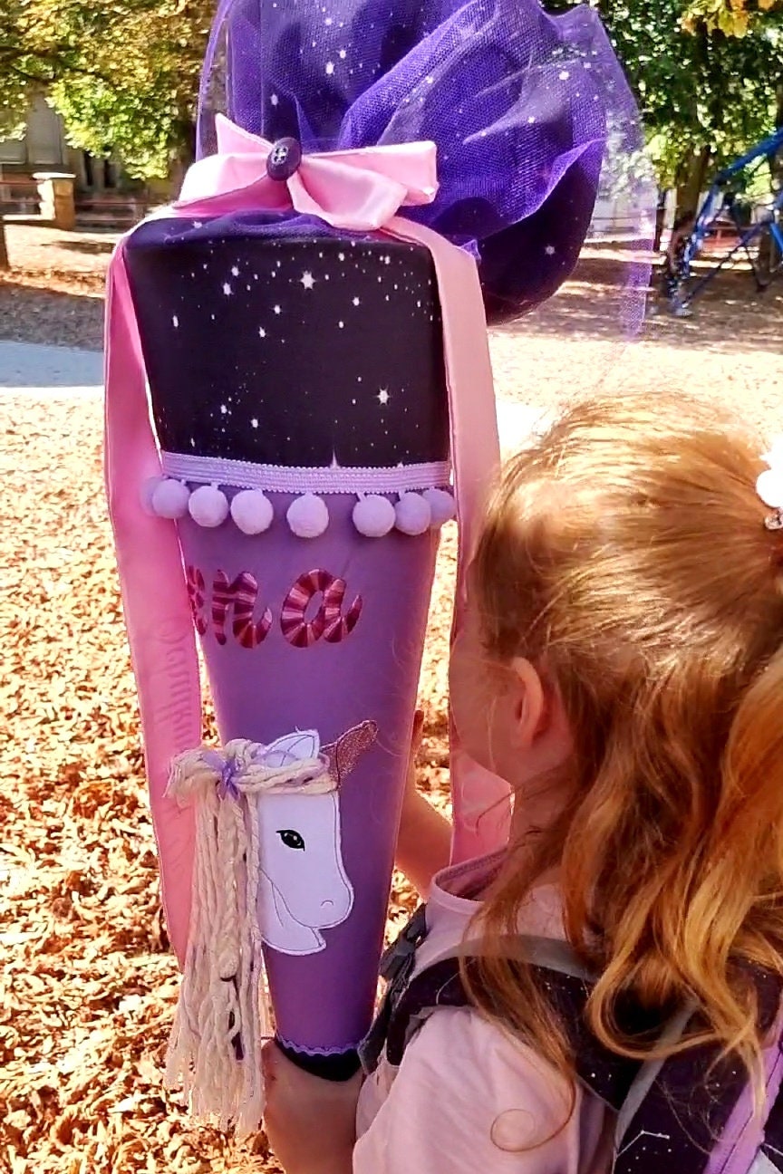 Schultüte passend zum Ranzen Dreamy Unicorn Nuala von Step by Step | verschiedene Applikationen | Einschulung