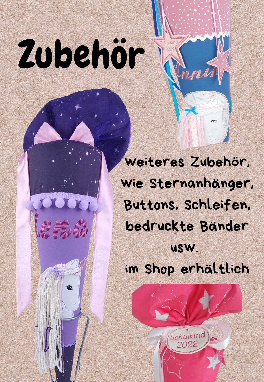 Kindergartentüte | Geschwistertüte | Feuerwehr | Kindergartenstart | 5. Klasse-Schultüte | Geschwistertüte | Kissen