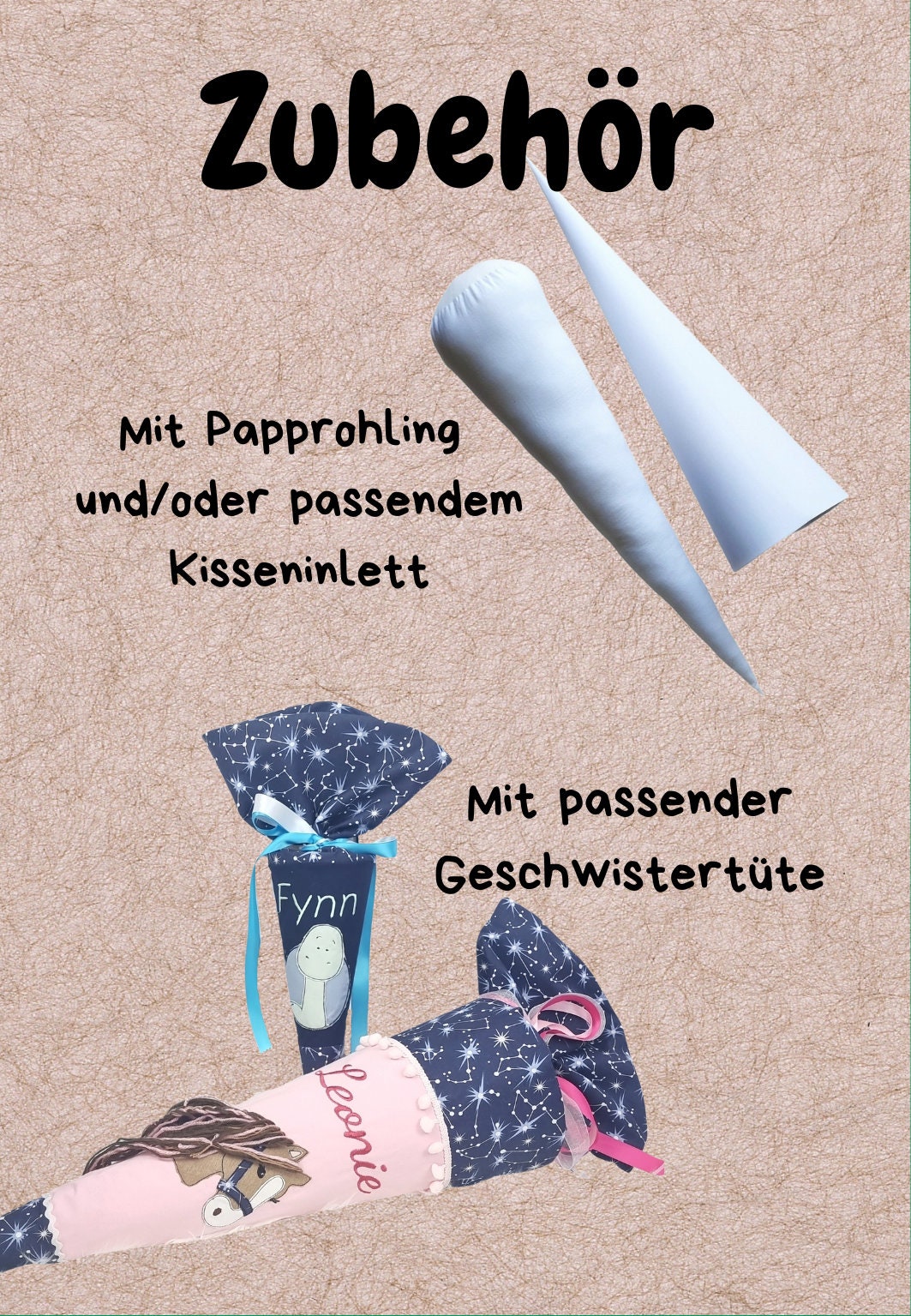 Kindergartentüte | Geschwistertüte | Feuerwehr | Kindergartenstart | 5. Klasse-Schultüte | Geschwistertüte | Kissen