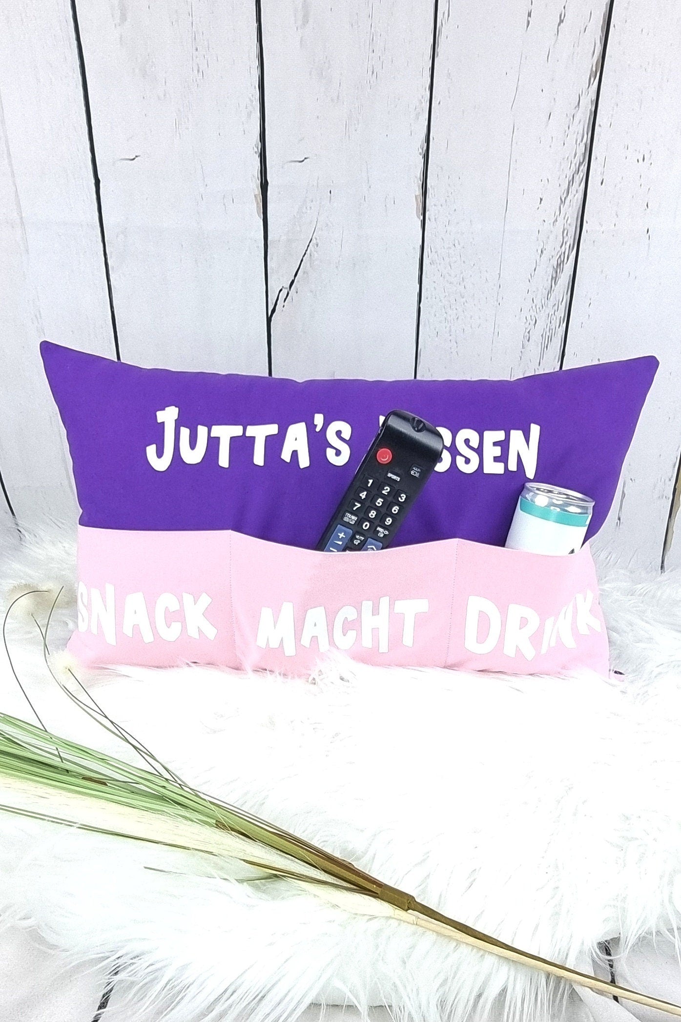 Frauenkissen mit Taschen | Männerkissen | personalisierbar | Geschenkidee | Sofakissen | Chefplatzkissen