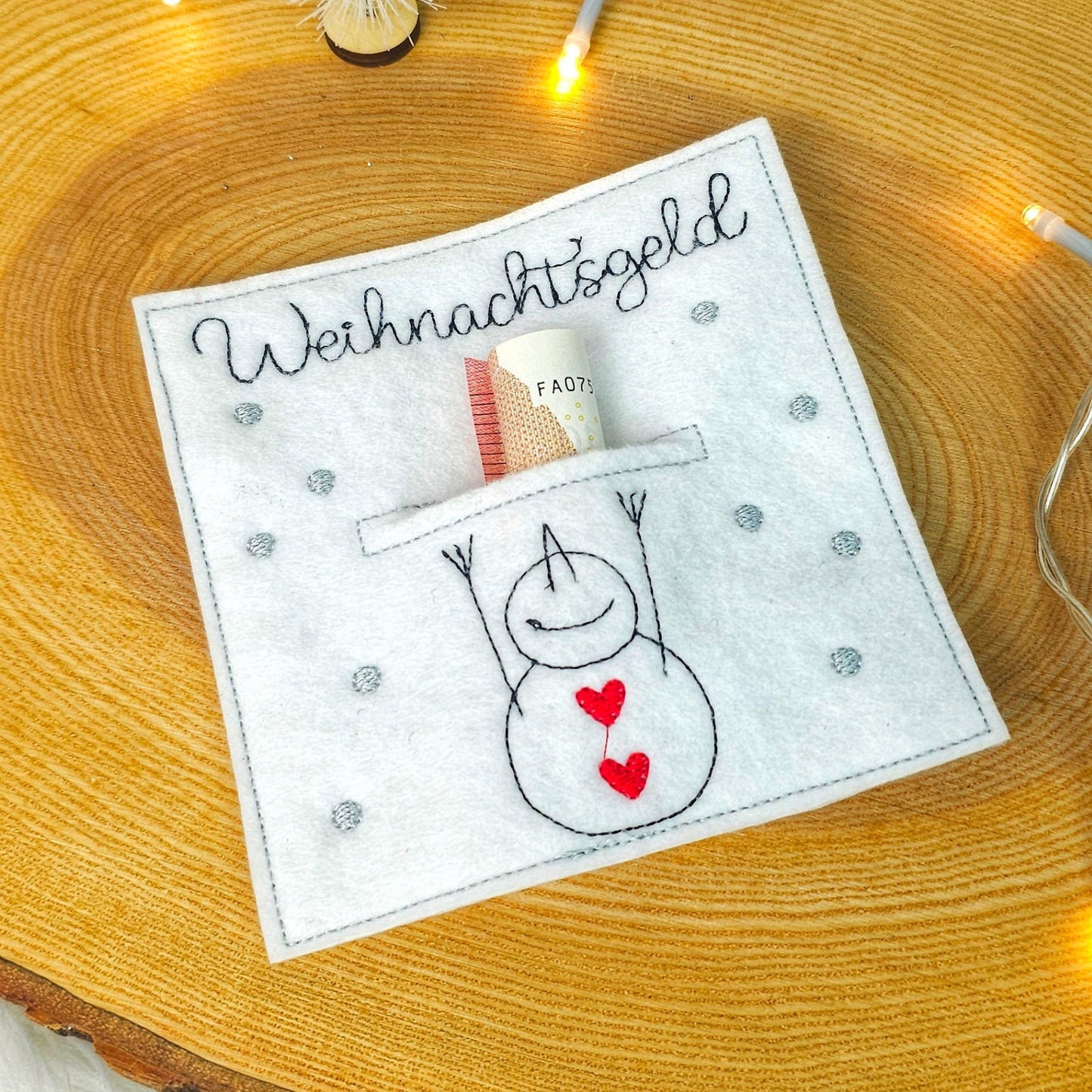 Geldgeschenk aus Filz mit Geschenkbox | Weihnachtsgeschenkidee | Gutschein | Wunscherfüller | Mitbringsel