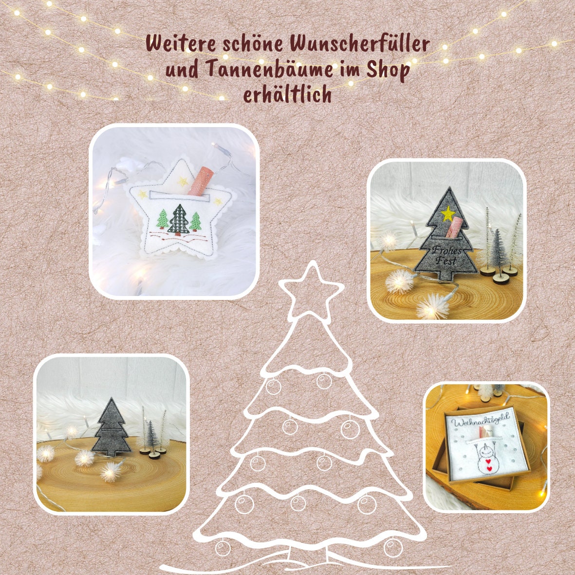 Filzbeutel Stiefel Weihnachten | Leckerlibeutel | Goodie Bags | Gastgeschenk