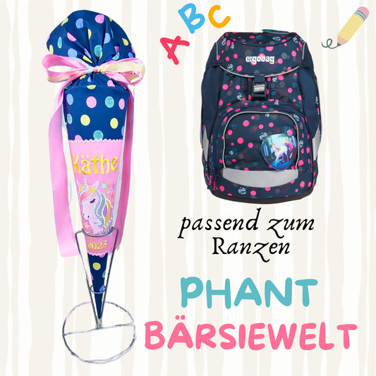 Schultüte passend zum Ranzen PhantBärsiewelt von Ergobag | verschiedene Applikationen | Einschulung