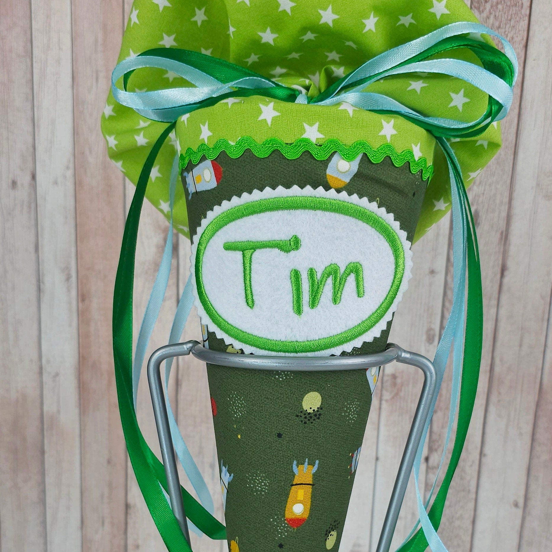 Kindergartentüte | Geschwistertüte | Rakete | Kindergartenstart | 5. Klasse-Schultüte | Geschwistertüte | Kissen