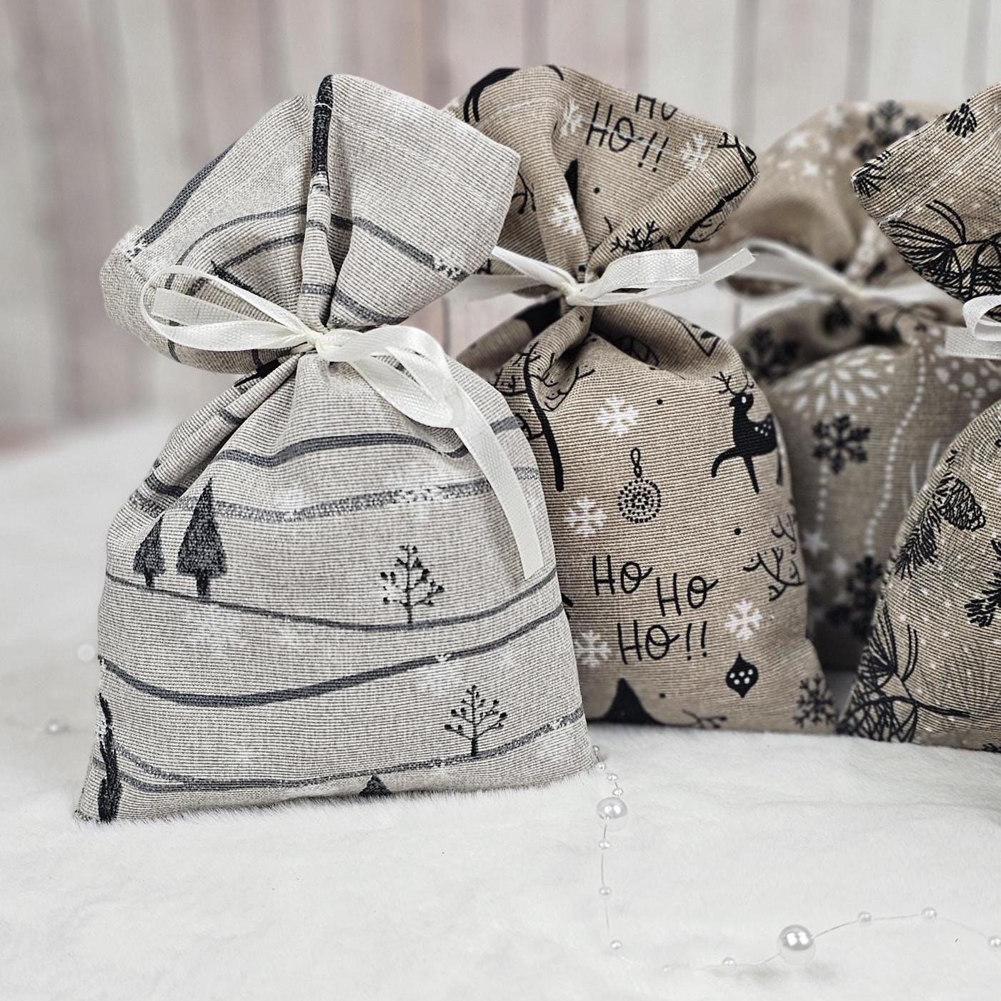 Adventskalendersäckchen | Säckchen aus Stoff | Adventskalender zum befüllen | Weihnachtskalender