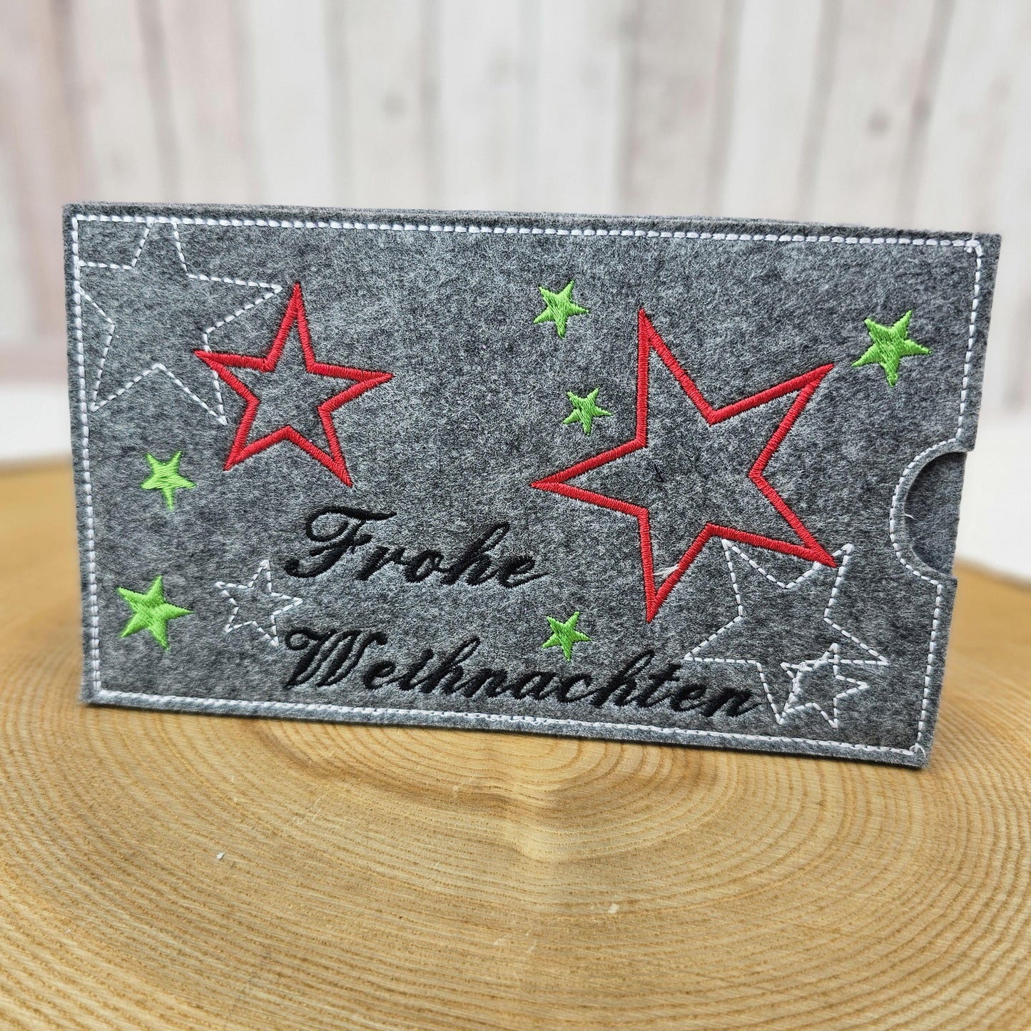 Schokoladenhülle aus Filz | Geschenkverpackung für Schokolade | Schokohülle Weihnachten | Nachhaltige Verpackung