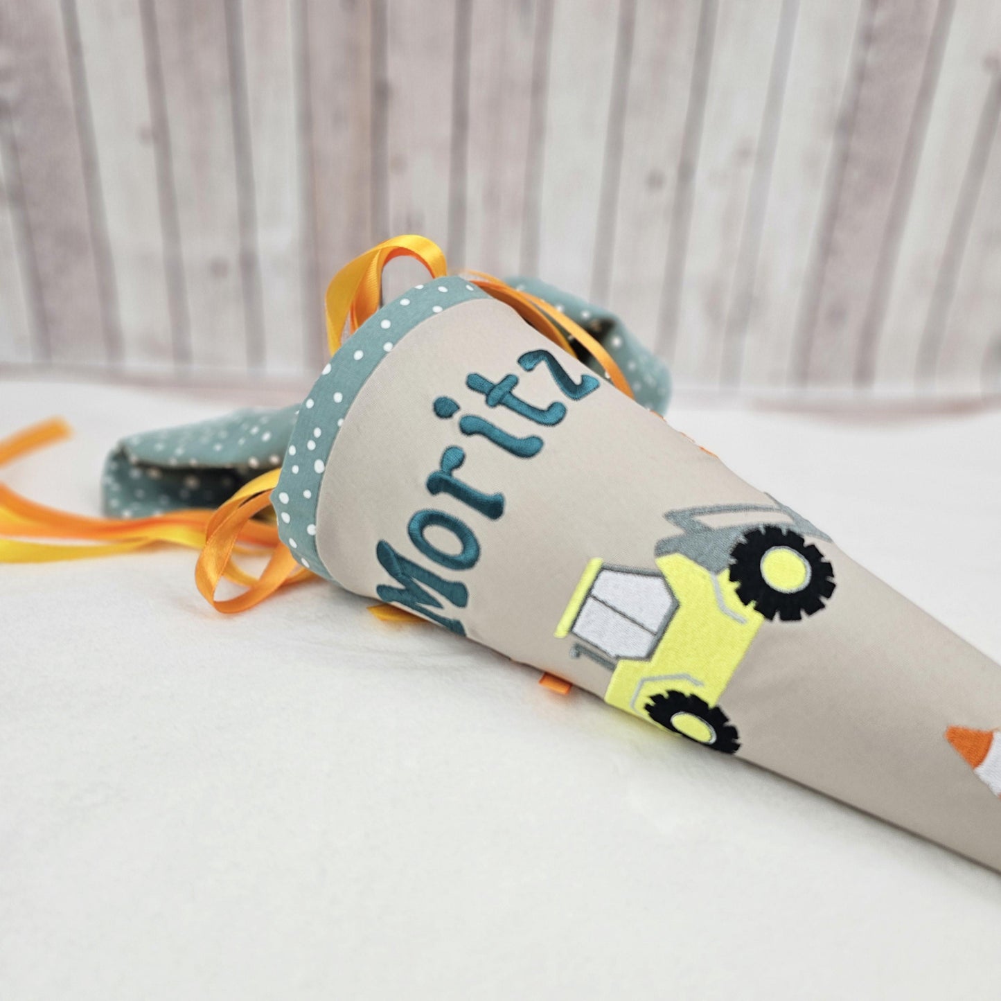 Kindergartentüte | Geschwistertüte | Bagger | Kindergartenstart | 5. Klasse-Schultüte | Kissen | Trosttüte | individuelle Schultüten