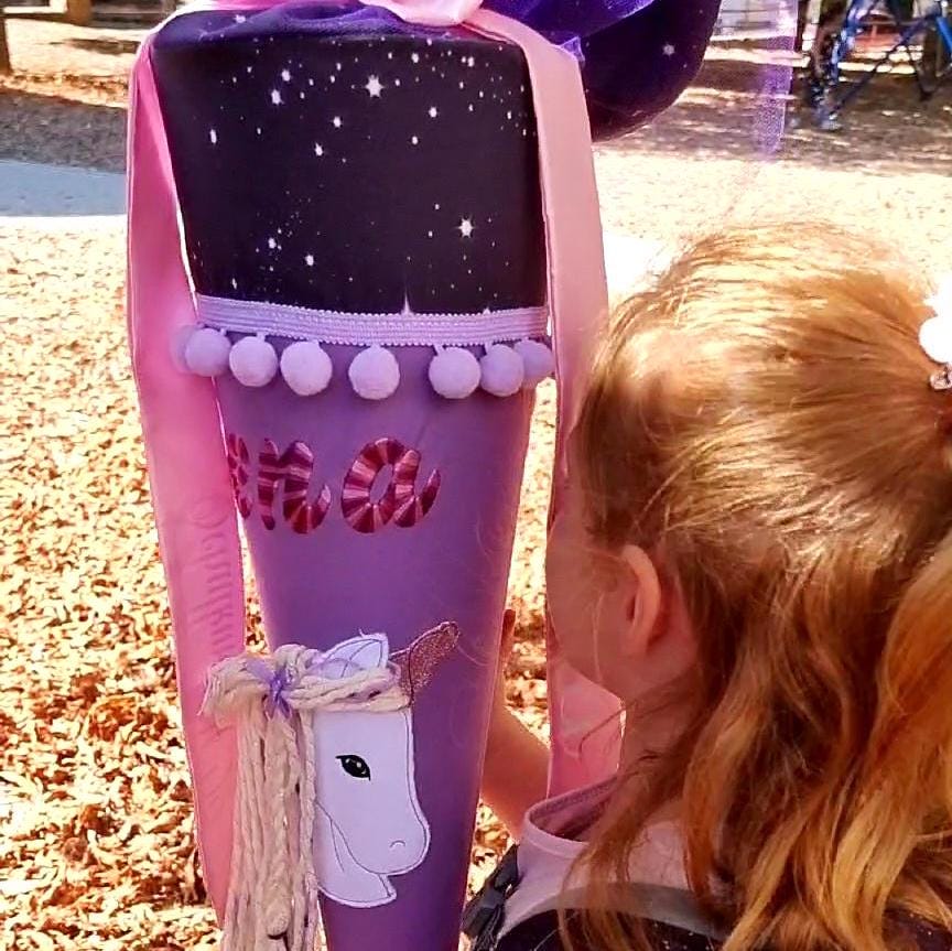 Schultüte passend zum Ranzen Bärlaxy von Ergobag | Zuckertüte 70 cm bestickt | Einschulung