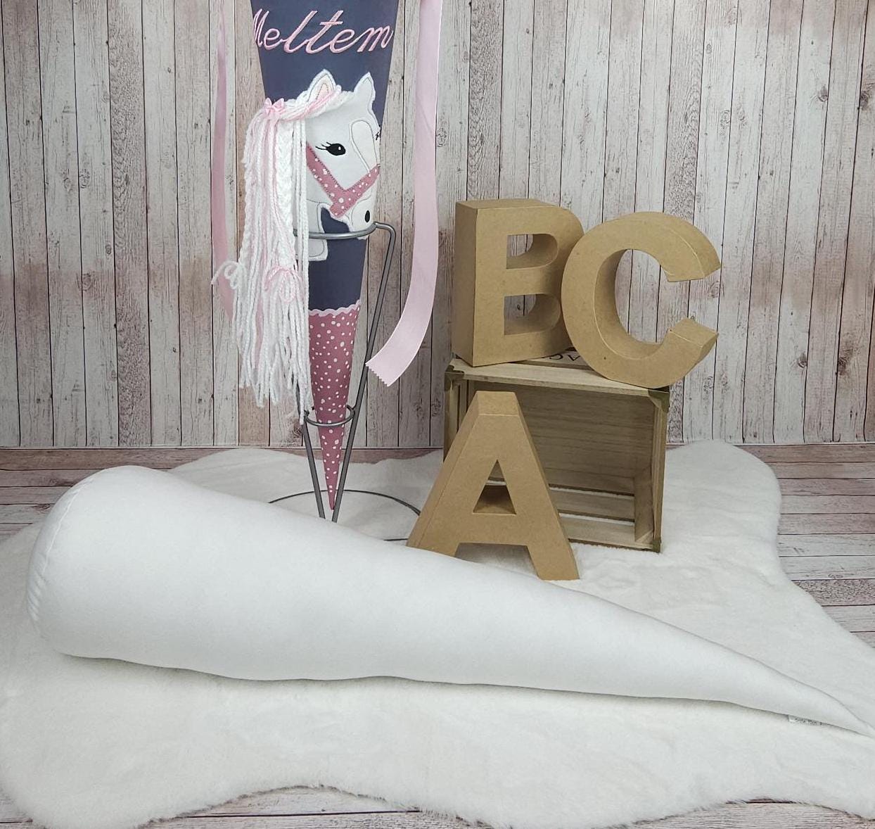 Kissen Inlett für die kleine Tüte 35cm | Füllkissen | Zuckertütenkissen | Geschwistertütenfüllung | Inlett Schultüte Stoff | Kuschelkissen