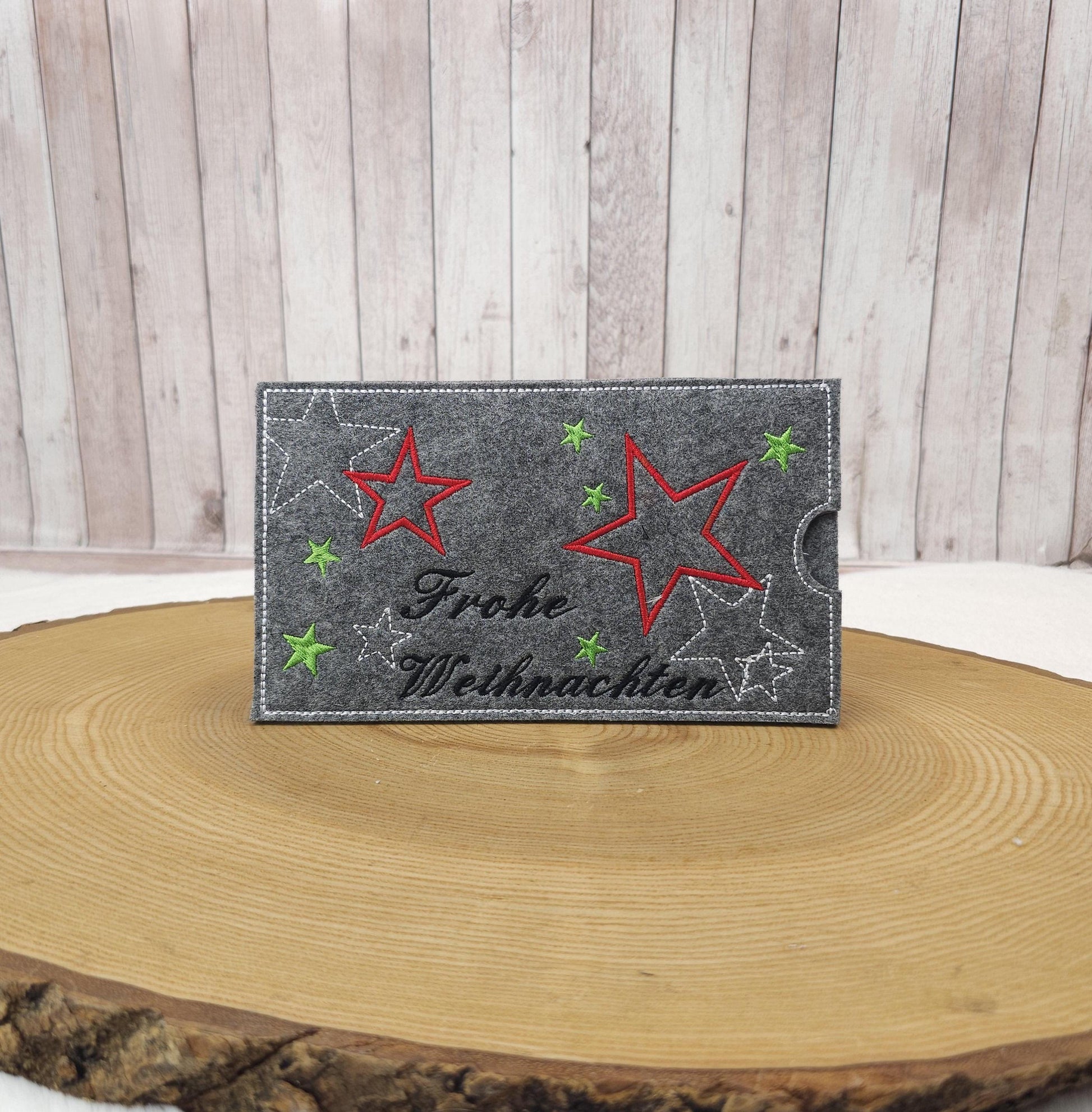 Schokoladenhülle aus Filz | Geschenkverpackung für Schokolade | Schokohülle Weihnachten | Nachhaltige Verpackung