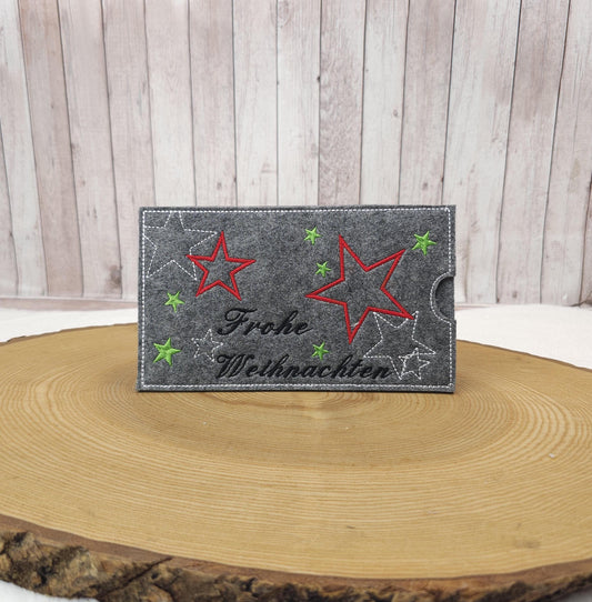 Schokoladenhülle aus Filz | Geschenkverpackung für Schokolade | Schokohülle Weihnachten | Nachhaltige Verpackung