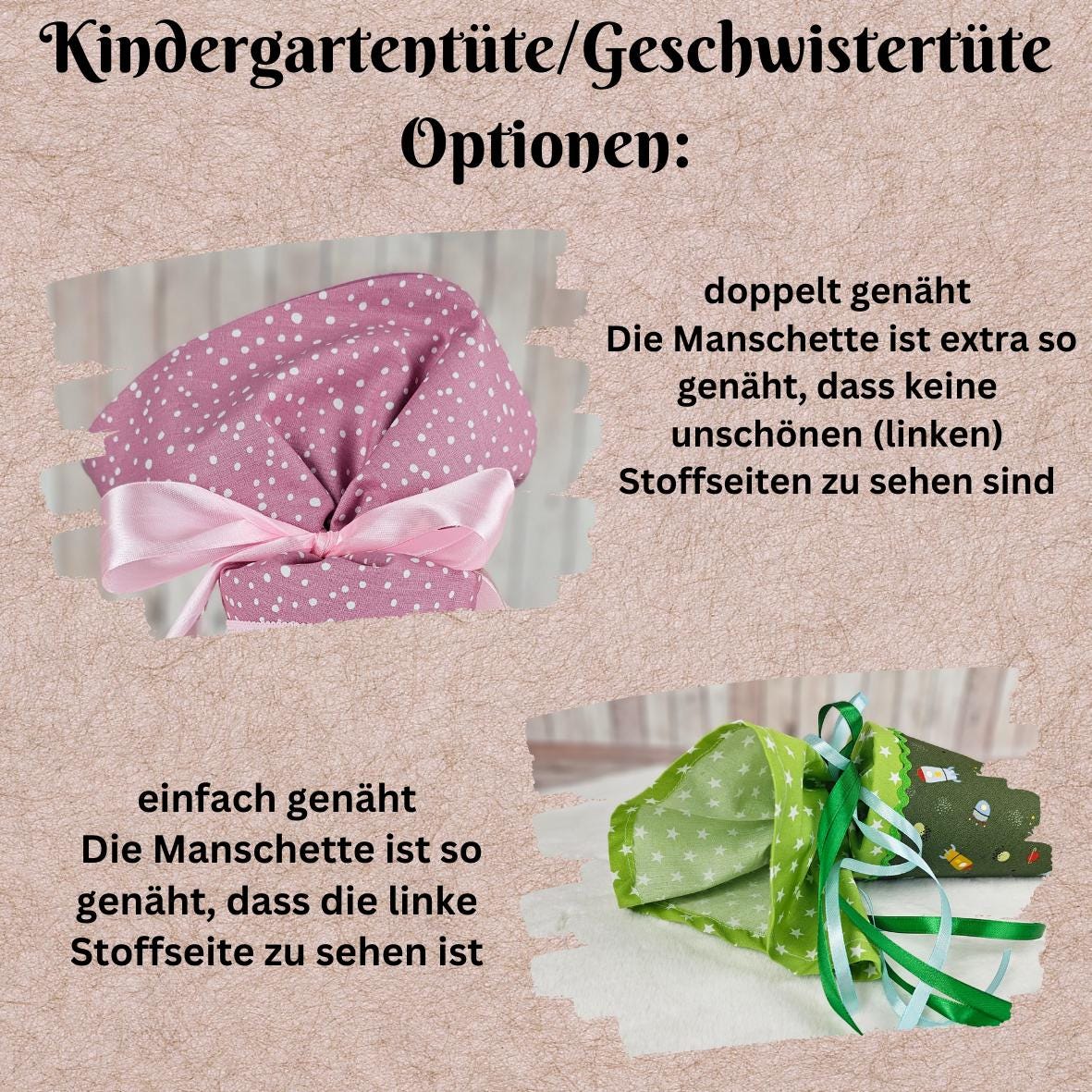 Kindergartentüte | Geschwistertüte | Controller | Kindergartenstart | 5. Klasse-Schultüte | Kissen | Trosttüte | individuelle Schultüten