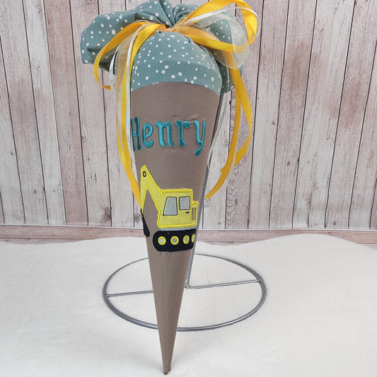 Kindergartentüte | Geschwistertüte | Bagger | Kindergartenstart | 5. Klasse-Schultüte | Kissen | Trosttüte | individuelle Schultüten