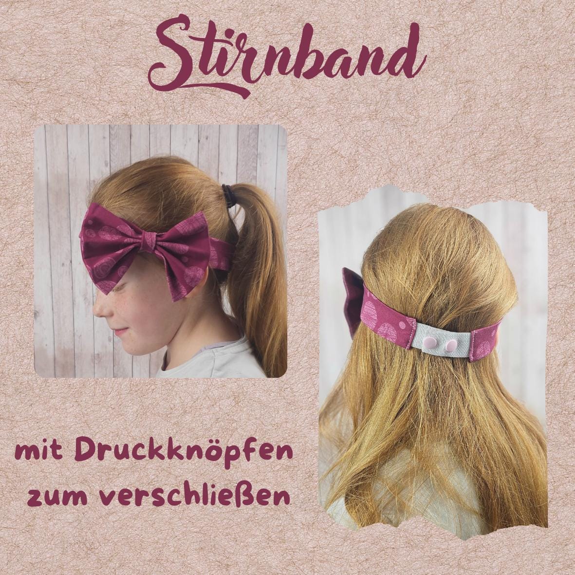 Schultütenschleife | Schleife 3 in 1 | passend zum Ranzen Glamour Star von Step by Step | Haarschleife | Schultüten Zubehör | Stirnband