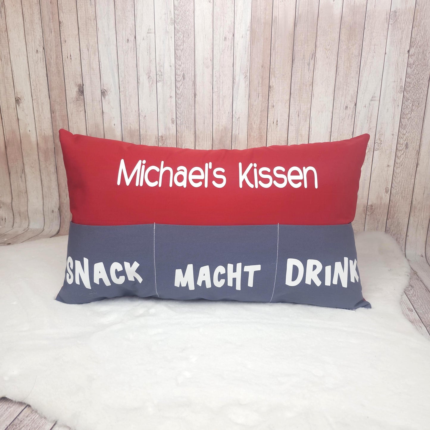 Kissen mit Einstecktaschen 50x30cm | Geschenkidee | Sofakissen | personalisierbar | Deko Kissen | Männerkissen | Frauenkissen