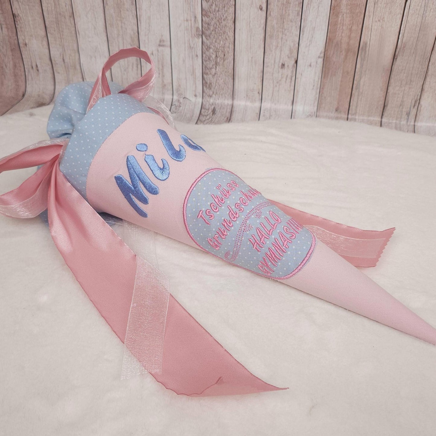 Kindergartentüte | Geschwistertüte | Individueller Text | Tschüss Grundschule | Kindergartenstart | 5. Klasse-Schultüte | Kissen