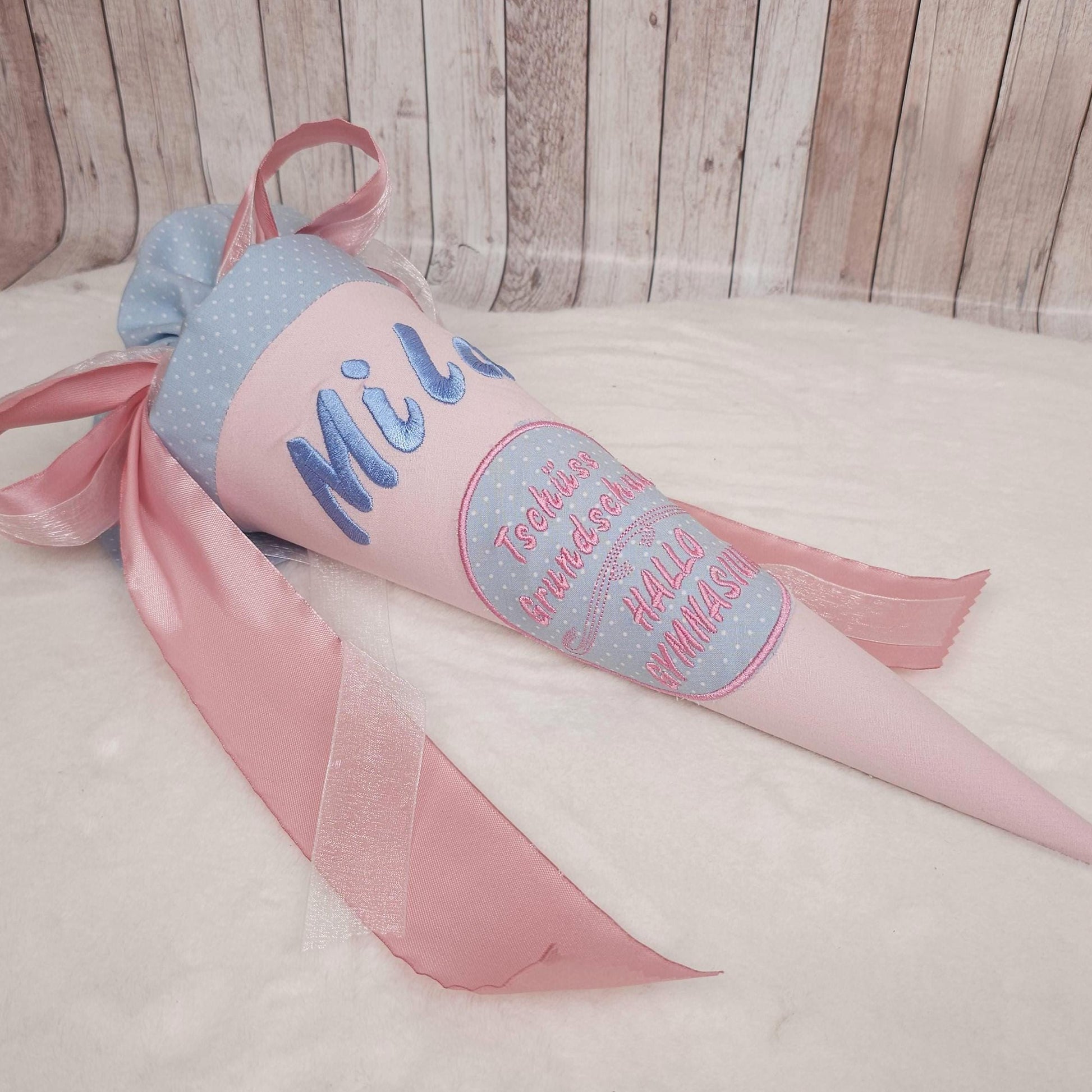 Kindergartentüte | Geschwistertüte | Individueller Text | Tschüss Grundschule | Kindergartenstart | 5. Klasse-Schultüte | Kissen