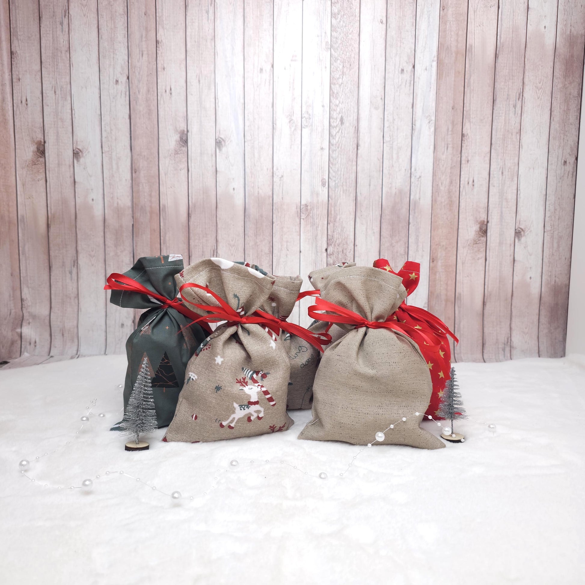 Adventskalendersäckchen | Säckchen aus Stoff | Adventskalender zum befüllen | Weihnachtskalender