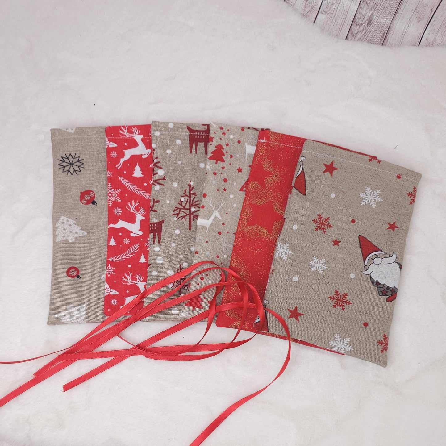 Adventskalendersäckchen | Säckchen aus Stoff | Adventskalender zum befüllen | Weihnachtskalender