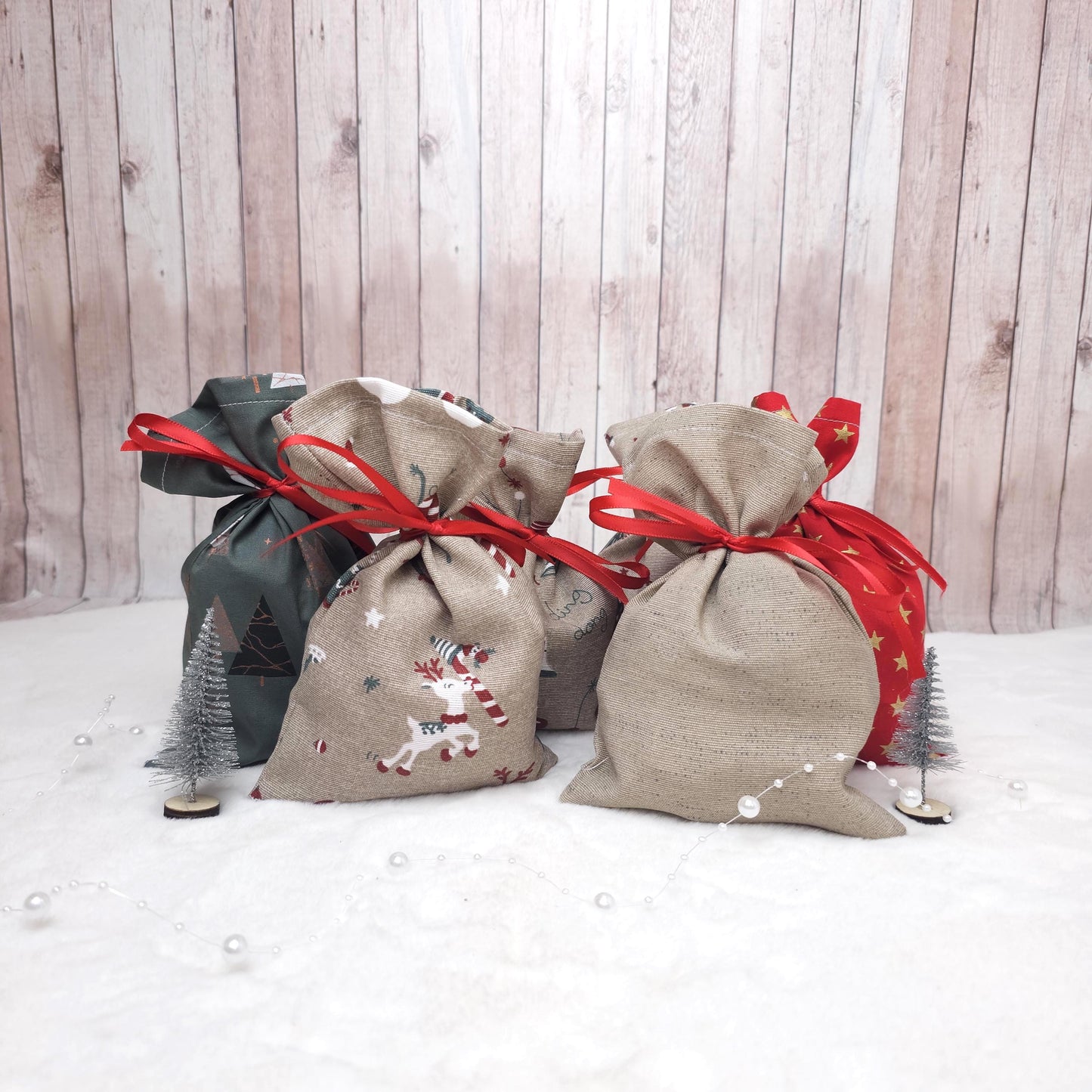 Adventskalendersäckchen | Säckchen aus Stoff | Adventskalender zum befüllen | Weihnachtskalender