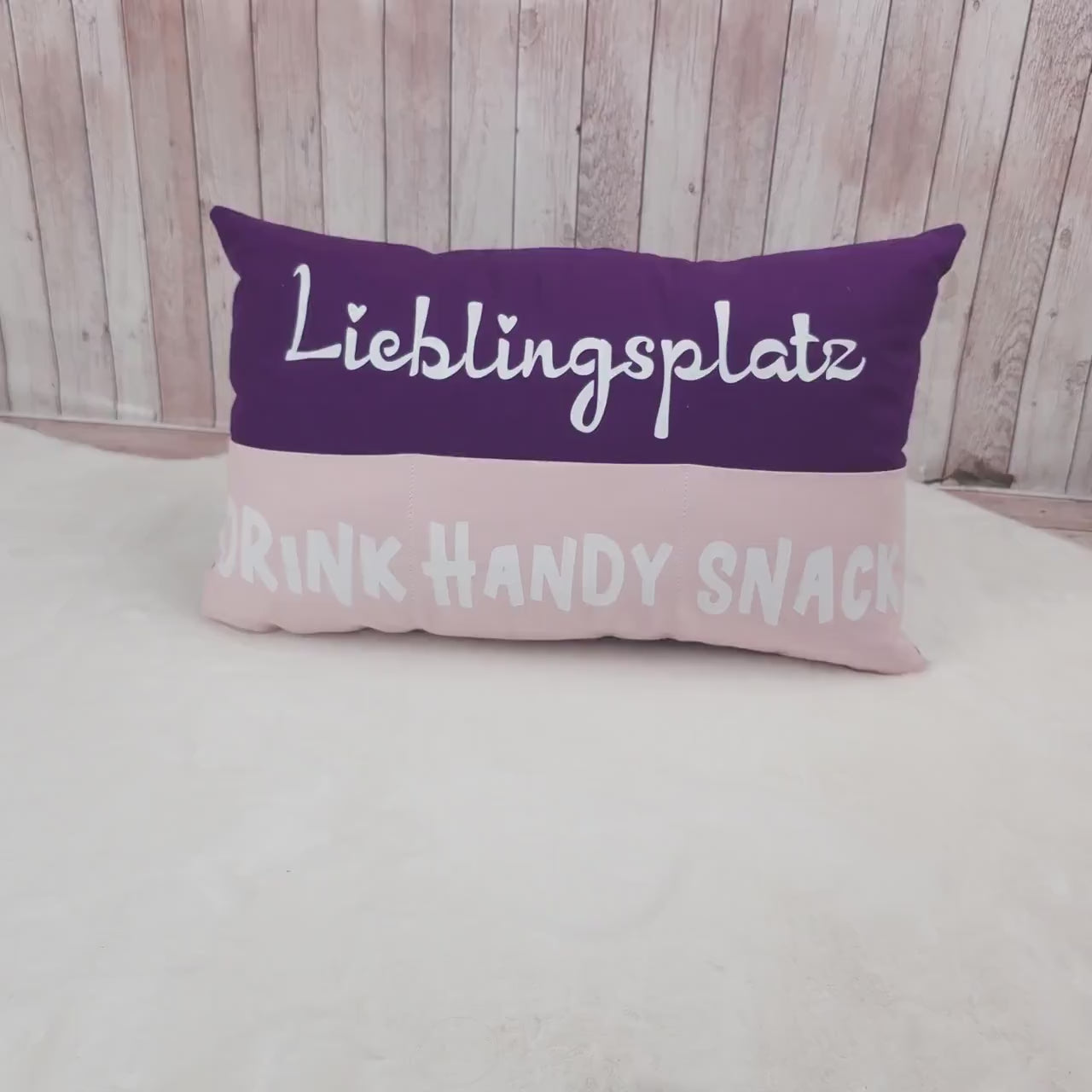 Lieblingsplatz | Kissen mit Einstecktaschen 50x30cm | Geschenkidee | Sofakissen | personalisierbar