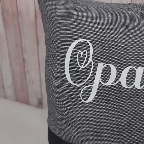 Kissen mit Einstecktaschen 40x40cm | Geschenkidee | Sofakissen | personalisierbar | Deko Kissen | Männerkissen | Frauenkissen | Opas Kissen