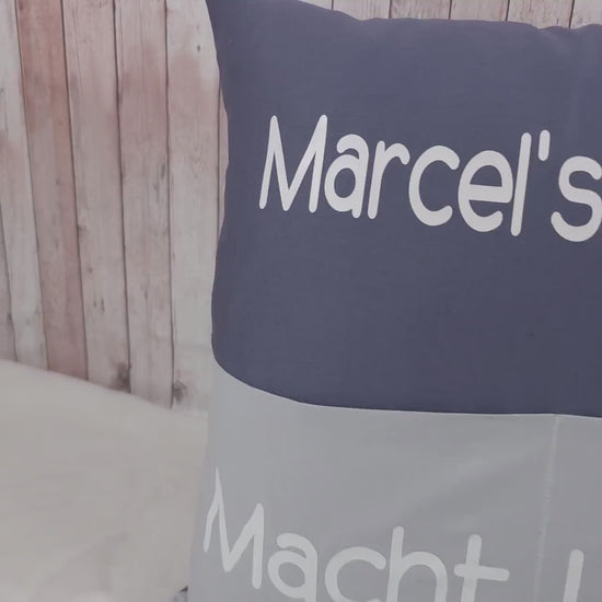 Kissen mit Taschen 40x40cm | Geschenkidee | Sofakissen | personalisierbar | Deko Kissen | Männerkissen | Frauenkissen | Kuschelkissen