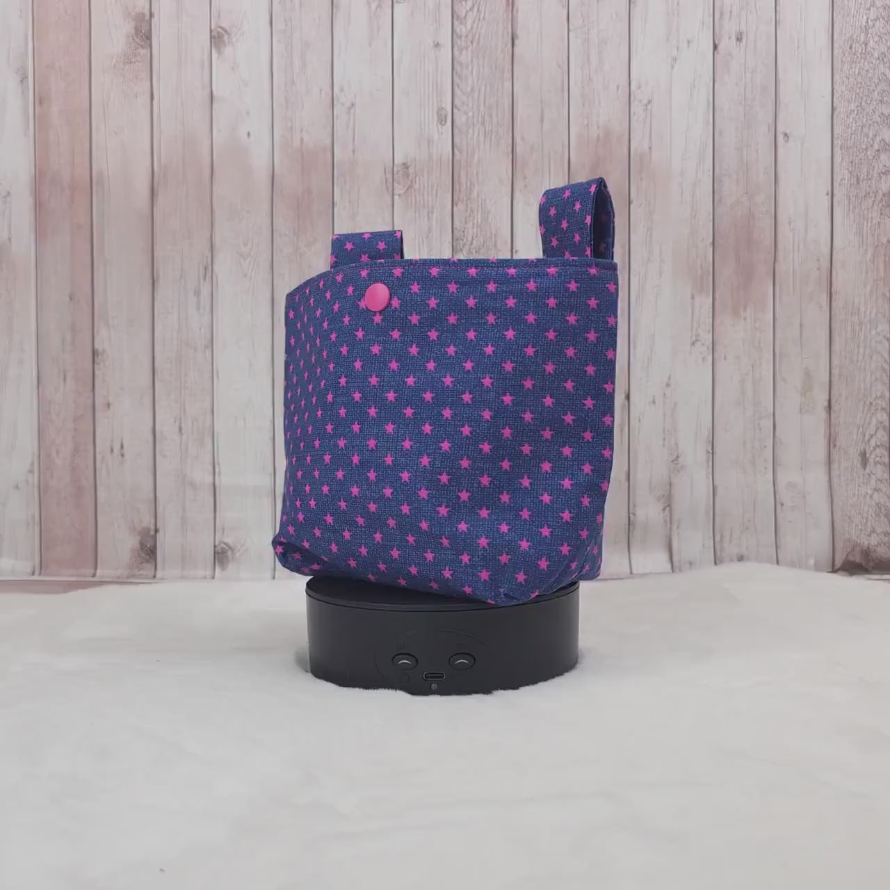 Lenkertasche | Sterne lila pink | Laufradtasche | Kinder und Erwachsene | Fahrradzubehör | Rollertasche