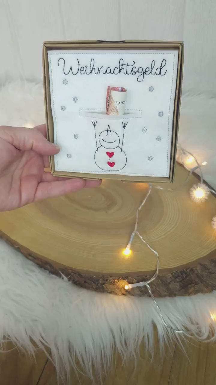 Geldgeschenk aus Filz | Weihnachtsgeschenkidee | Gutschein | Wunscherfüller | Mitbringsel | Weihnachtsgeld | Geschenkverpackung