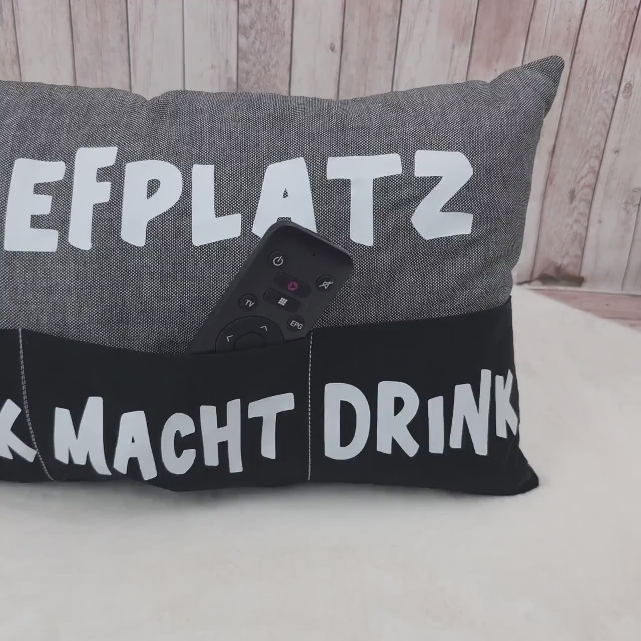 Kissen mit Einstecktaschen 40x25cm | Geschenkidee | Sofakissen | personalisierbar | Deko Kissen | Männerkissen | Frauenkissen | Chefplatz