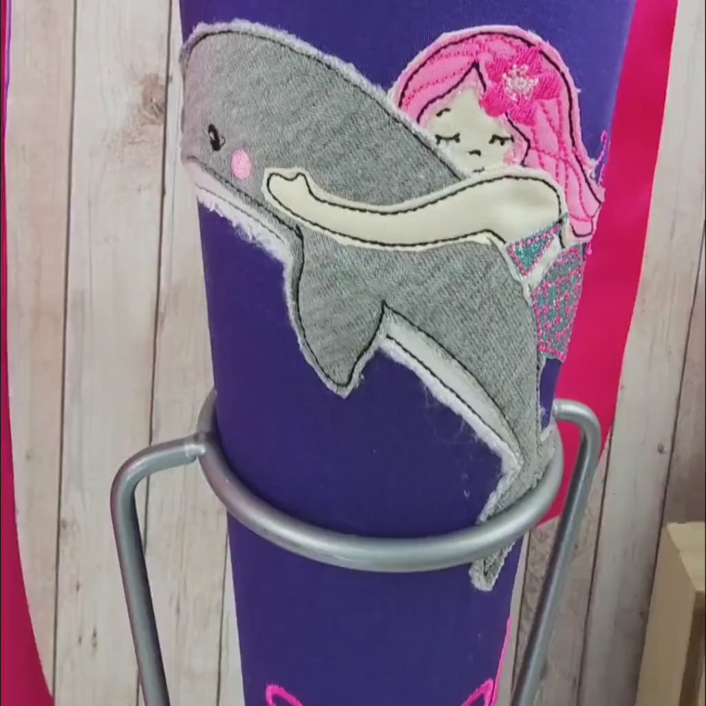 Schultüte passend zum Ranzen PerlentauchBär von Ergobag | mit Tüll | Zuckertüte 70 cm bestickt | Einschulung