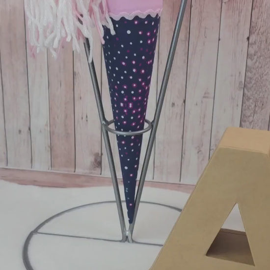 Schultüte passend zum Ranzen Bärlaxy von Ergobag | Zuckertüte 70 cm bestickt | Einschulung