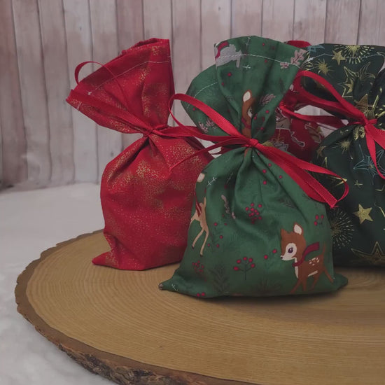 Adventskalendersäckchen | Säckchen aus Stoff |  Adventskalender zum befüllen | Weihnachtskalender