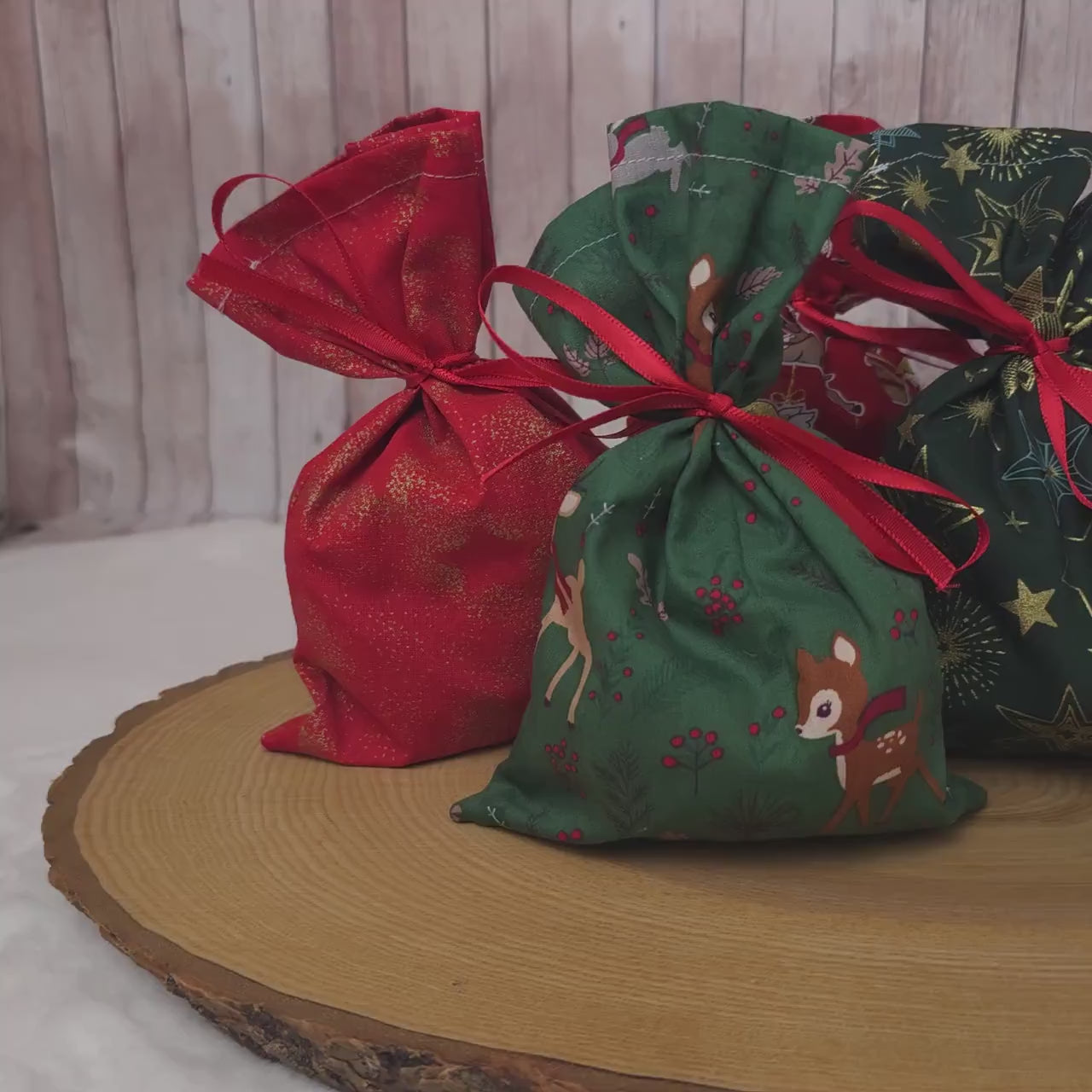 Adventskalendersäckchen | Säckchen aus Stoff |  Adventskalender zum befüllen | Weihnachtskalender