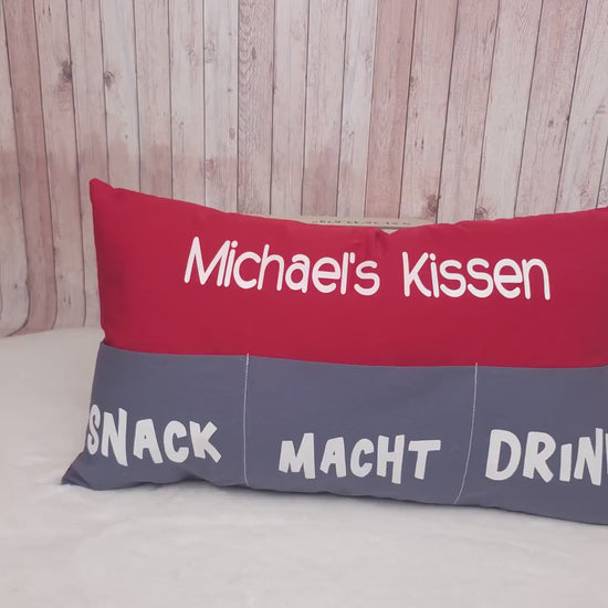 Kissen mit Einstecktaschen 50x30cm | Geschenkidee | Sofakissen | personalisierbar | Deko Kissen | Männerkissen | Frauenkissen