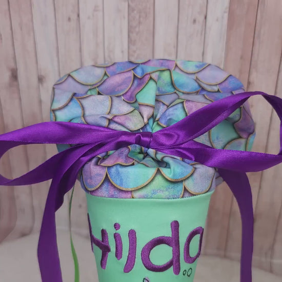 Kindergartentüte | Geschwistertüte | Meerjungfrau | Kindergartenstart | 5. Klasse-Schultüte | Kissen | Trosttüte | individuelle Schultüten